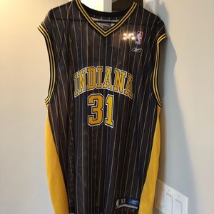 Mens XL Reebok Reggie Miller Indiana Pacers Jersey
